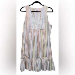 Lemlem by Liya Kebede Multicolor Striped Casual Babydoll Dress💕